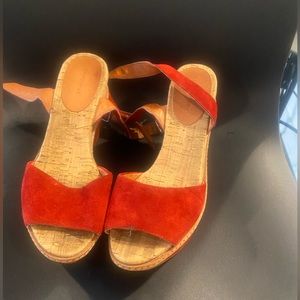 Seychelles Red Suede Anthropologie